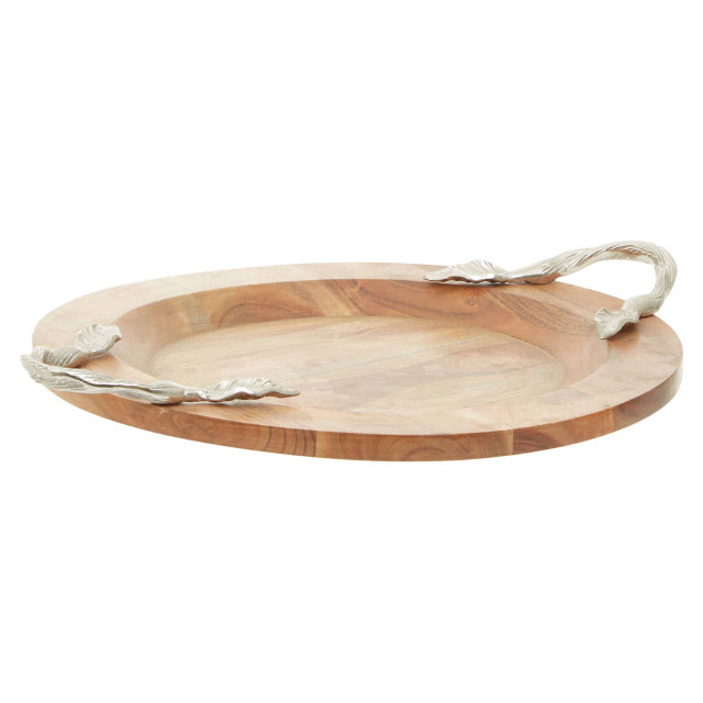 Premier Housewares Vine Large Acacaia Wood Round Tray