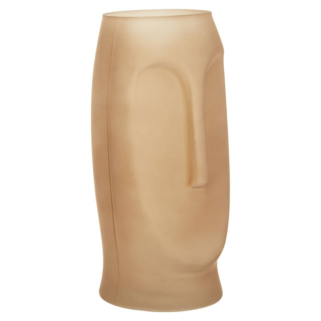 Premier Housewares Viso Smoked Grey Large Face Design Vase