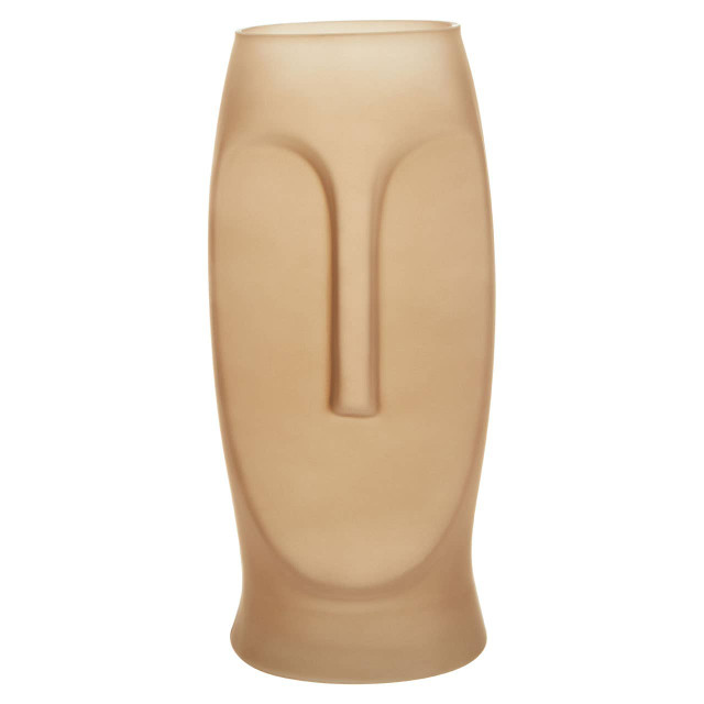 premier housewares Viso Smoked Grey Large Face Design Vase