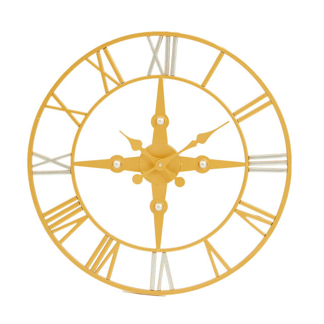 Premier Housewares Vitus Gold And Silver Wall Clock