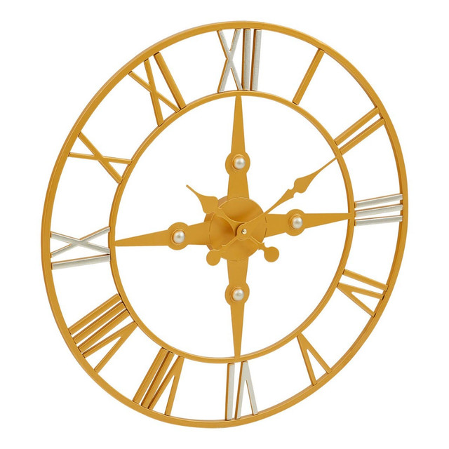Premier Housewares Vitus Gold And Silver Wall Clock