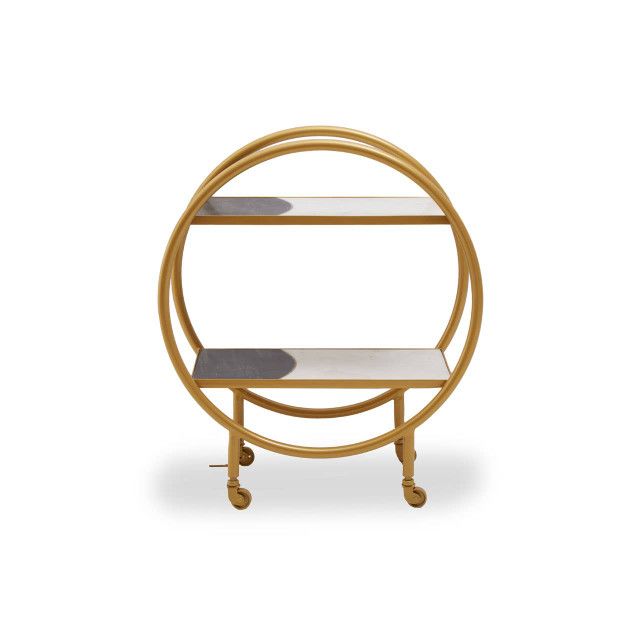 premier housewares Vizzini Brass Finished 2 Tier Unit