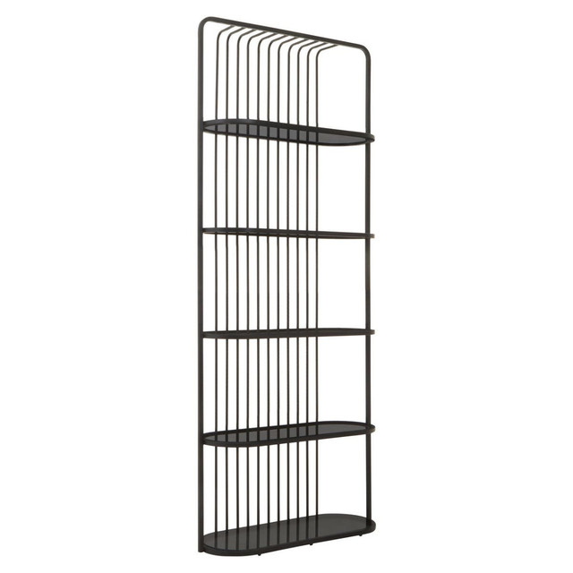 Premier Housewares Vogue Five Tier Black Shelf Unit