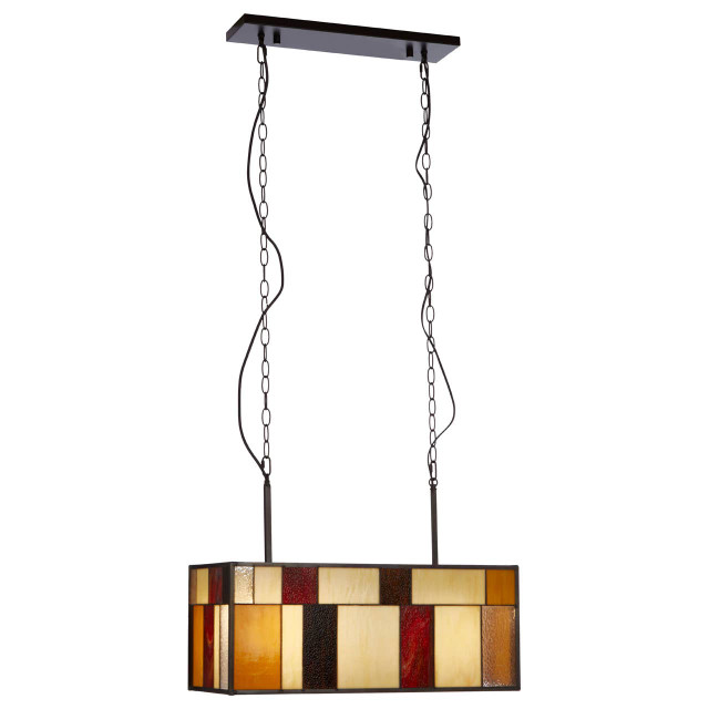 Premier Housewares Waldorf Deco Rectangle Ceiling Light