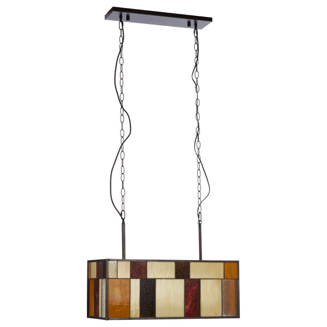 Premier Housewares Waldorf Deco Rectangle Ceiling Light