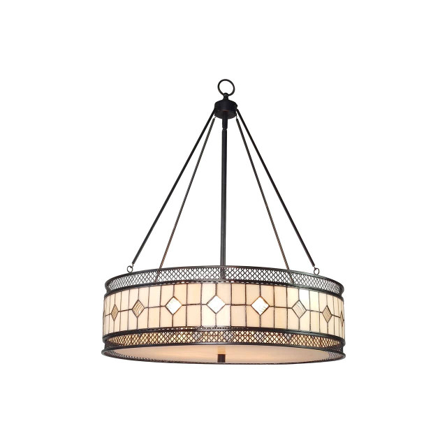 Premier Housewares Waldorf Diamond Deco Pendant Light