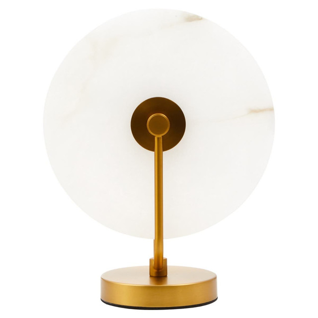 premier housewares Waldorf White Marble And Gold Finish Table Lamp