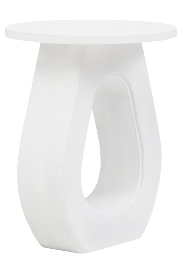 Premier Housewares Walsa Whitewash Mango Wood Accent Table