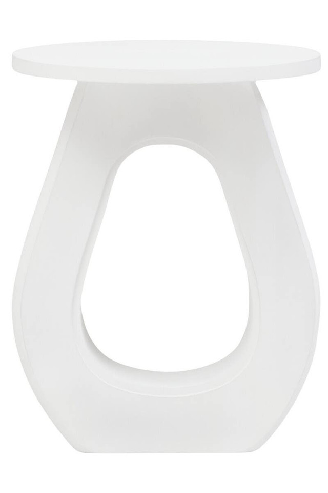 premier housewares Walsa Whitewash Mango Wood Accent Table