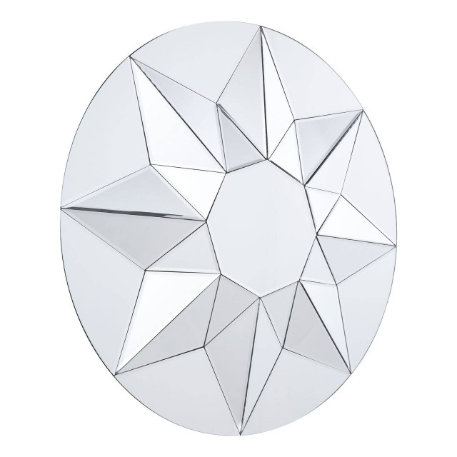 Premier Housewares Wanda 3D Shape Round Wall Mirror