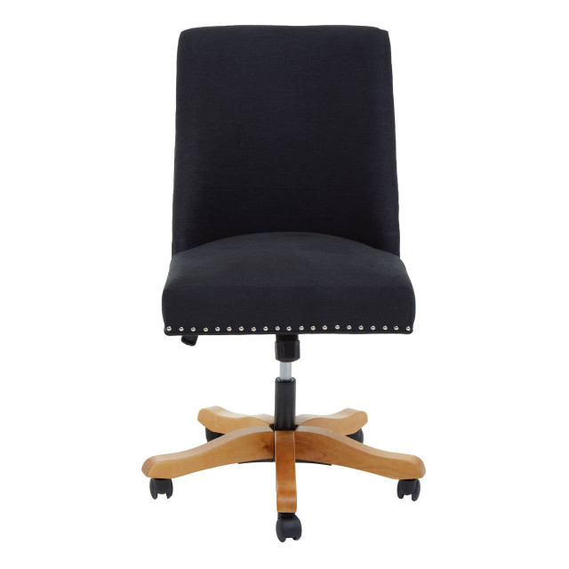Premier Housewares Washington Black Home Office Chair