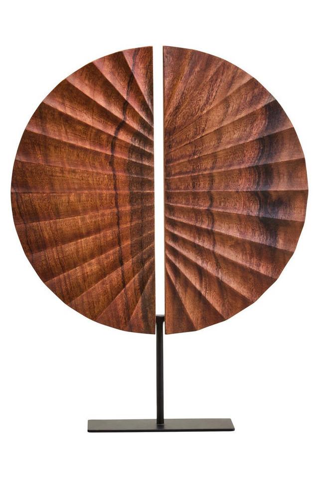 Premier Housewares Westo Brown Wood Sculpture With Black Base