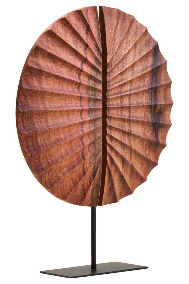 premier housewares Westo Brown Wood Sculpture With Black Base