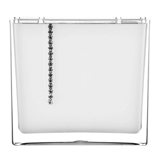 premier housewares White Acrylic And Crystal Toothbrush Holder