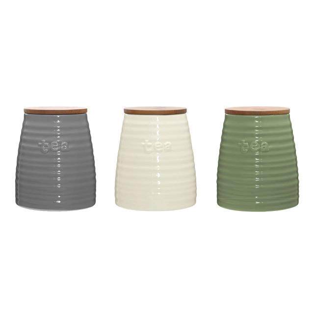 Premier Housewares Winnie Cream Dolomite Tea Canister