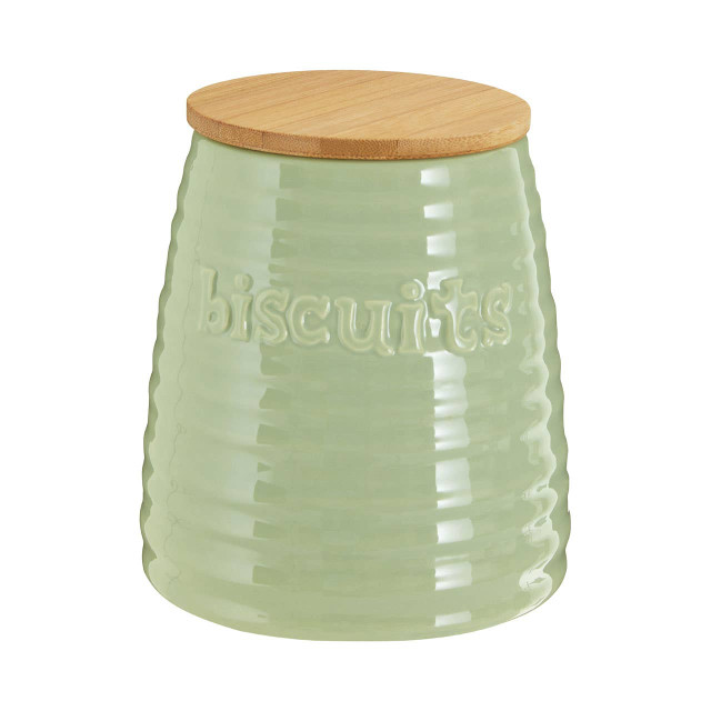 Premier Housewares Winnie Green Dolomite Biscuit Canister