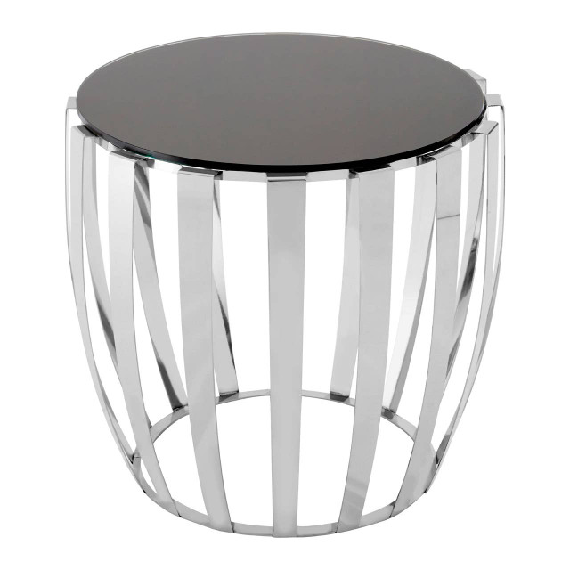Premier Housewares Yasmin Stainless Steel Side Table