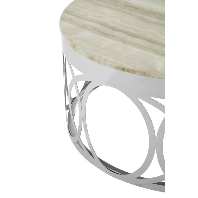 Premier Housewares Yasmin White Marble Coffee Table