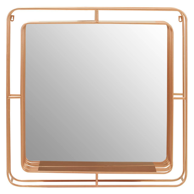 premier housewares Yaxi Mirror Faux Champagne Gold Foil
