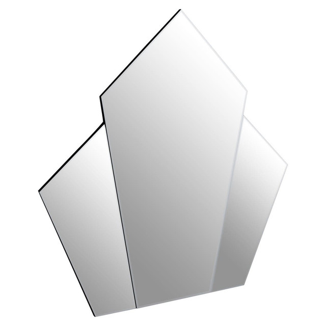 Premier Housewares Yula Art Deco Wall Mirror With Silver Finish Frame