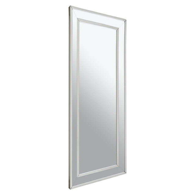 Premier Housewares Yula Rectangular Wall Mirror With Silver Finish Frame