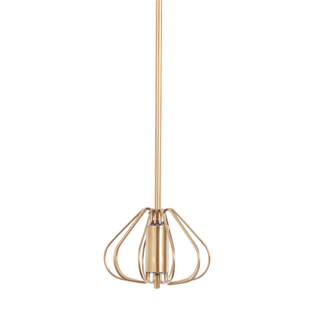 Premier Housewares Zamin Press And Spin Light Gold 26cm Whisk