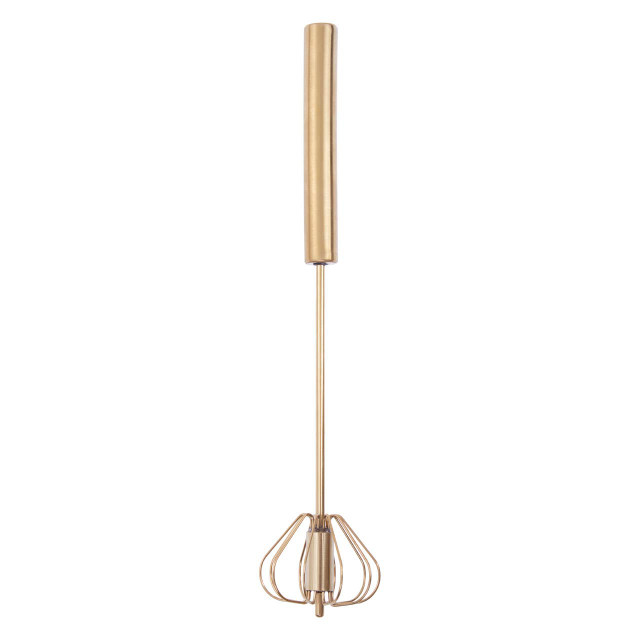 premier housewares Zamin Press And Spin Light Gold 30cm Whisk