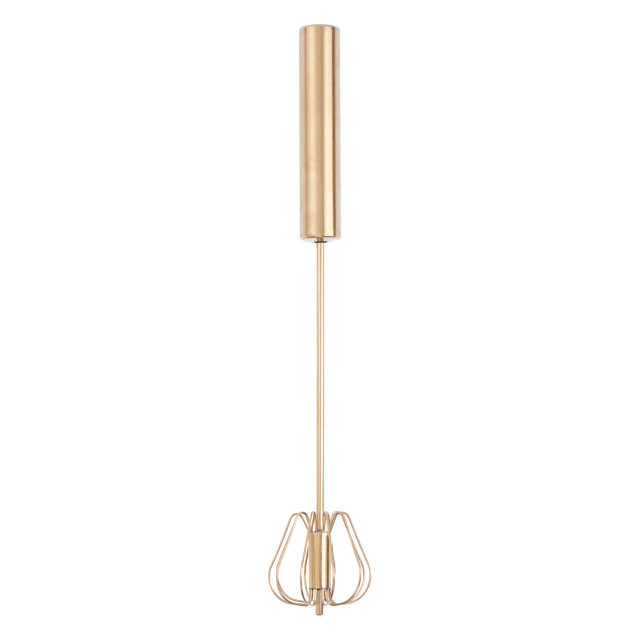 Premier Housewares Zamin Press And Spin Light Gold 35cm Whisk