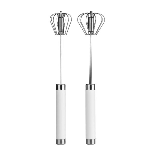 premier housewares Zamin Set of 2 Press & Spin Whisks