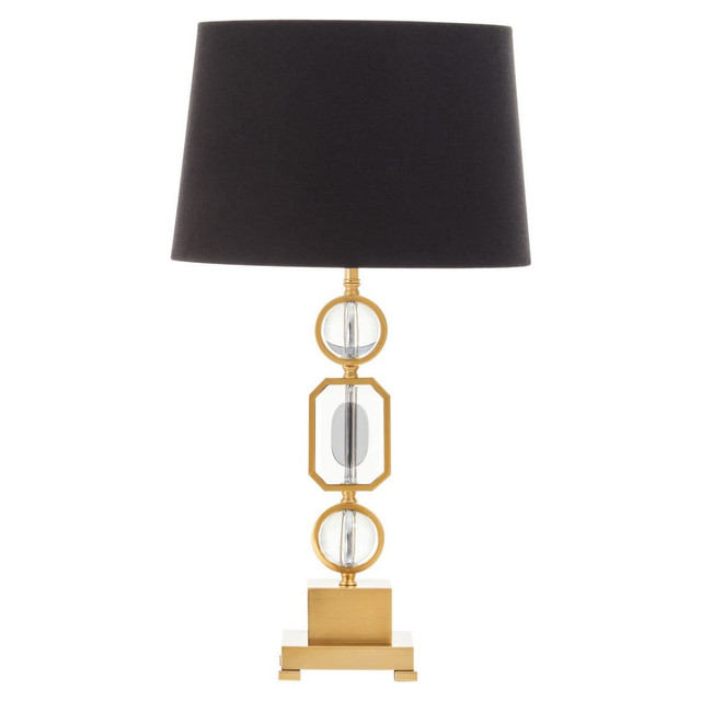 Premier Housewares Zana Gold And Crystal Table Lamp