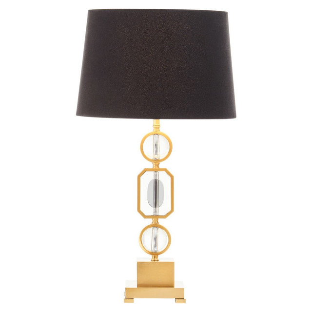 premier housewares Zana Gold And Crystal Table Lamp
