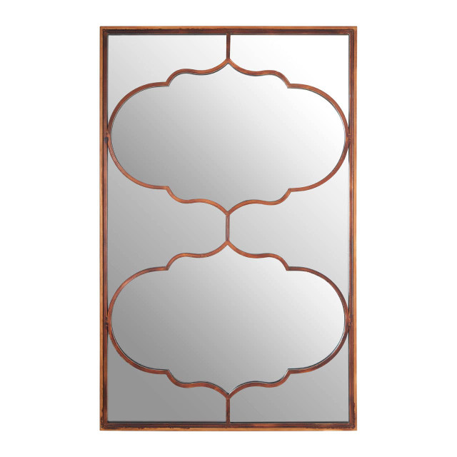 premier housewares Zariah Arabesque Gold Finish Wall Mirror