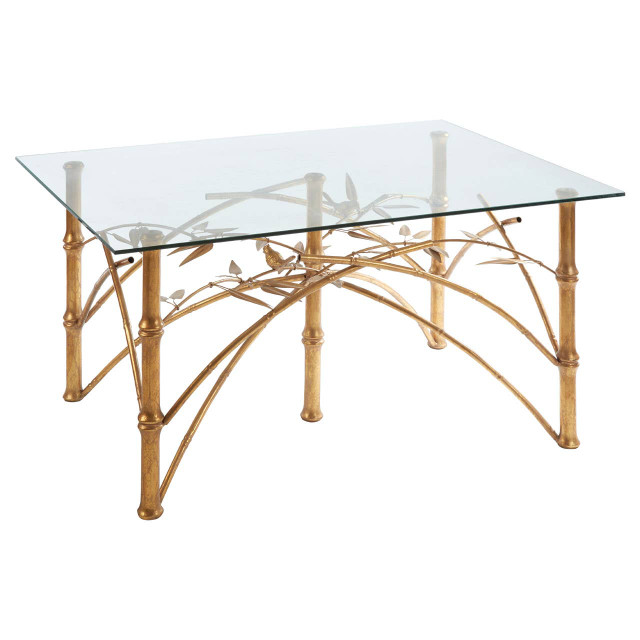 Premier Housewares Zariah Table With Bamboo Design Legs