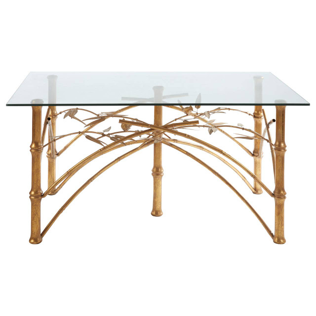 Premier Housewares Zariah Table With Bamboo Design Legs