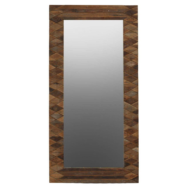 premier housewares Zarina Recycled Elm Wood Wall Mirror