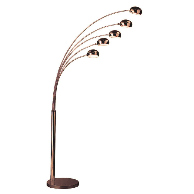 Premier Housewares Zeus 5 Arced Lights Floor Lamp With EU Plug