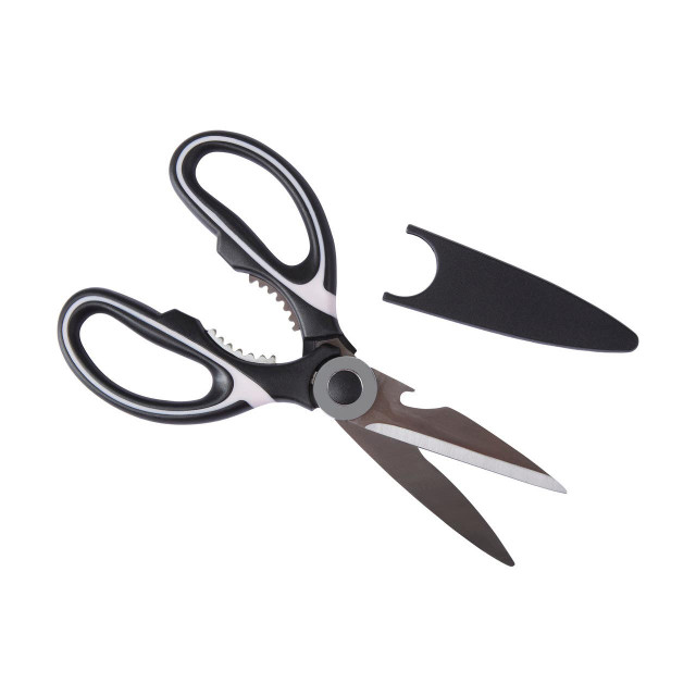 Premier Housewares Zing Black And Pastel Pink Scissors