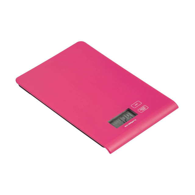 Premier Housewares Zing Hot Pink Tempered Glass Kitchen Scale