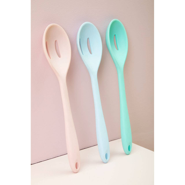 Premier Housewares Zing Light Pink Silicone Slotted Spoon