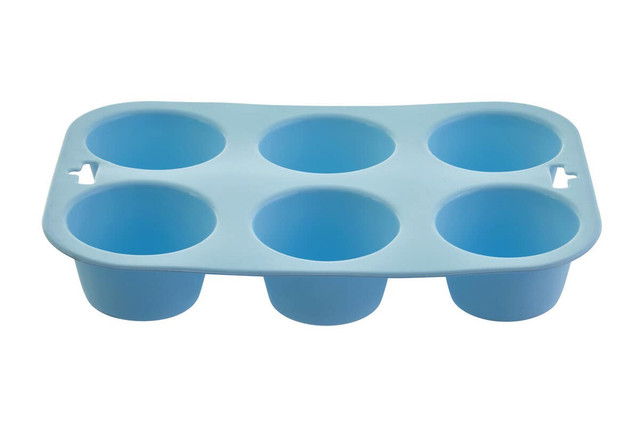 Premier Housewares Zing Pastel Blue 6 Cup Muffin Mould