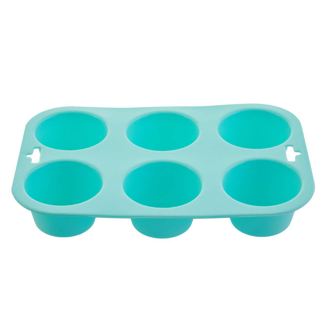 Premier Housewares Zing Pastel Green 6 Cup Muffin Mould