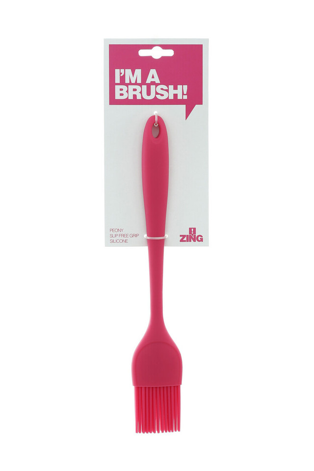Premier Housewares Zing Pink Peony Silicone Pastry Brush