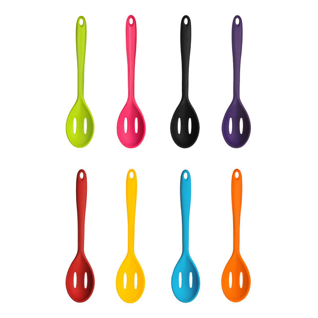 Premier Housewares Zing Yellow Silicone Slotted Spoon