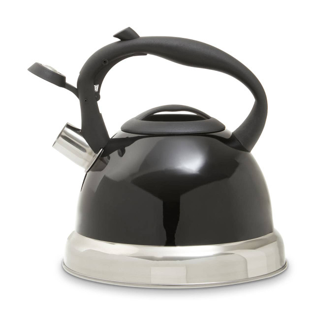 Premier Housewares Zion Black 3 Ltr Whistling Kettle