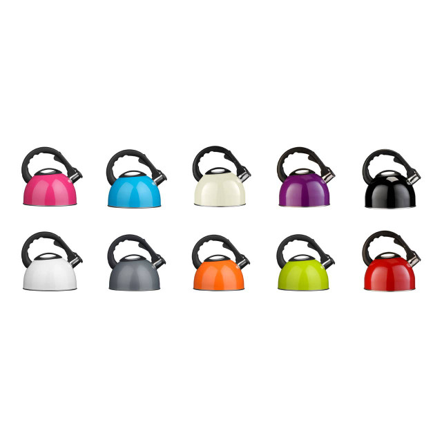 Premier Housewares Zion Hot Pink 2.5 Ltr Whistling Kettle