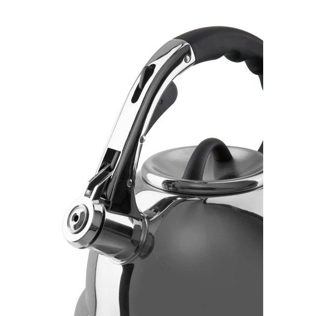Premier Housewares Zion Mirrored 3.2 Ltr Whistling Kettle