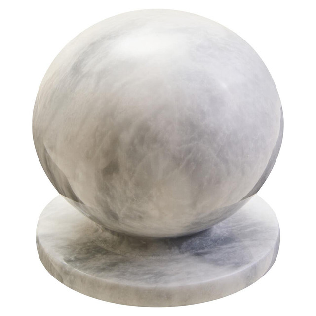 Premier Housewares Zoro White Marble Ball Sculpture
