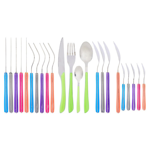 premier housewares Zuma 24Pc Multi Coloured Cutlery Set