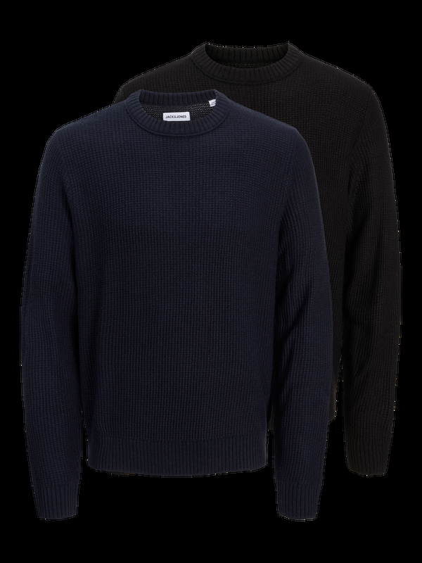 Premium By Jack & Jones 2-pack Knitted Pullover Blue / Sky Captain
