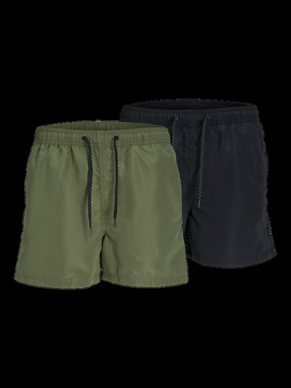 premium by jack & jones 2-pack Regular Fit Swim shorts Green / Black